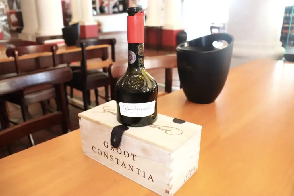 vinho em Groot Constantia