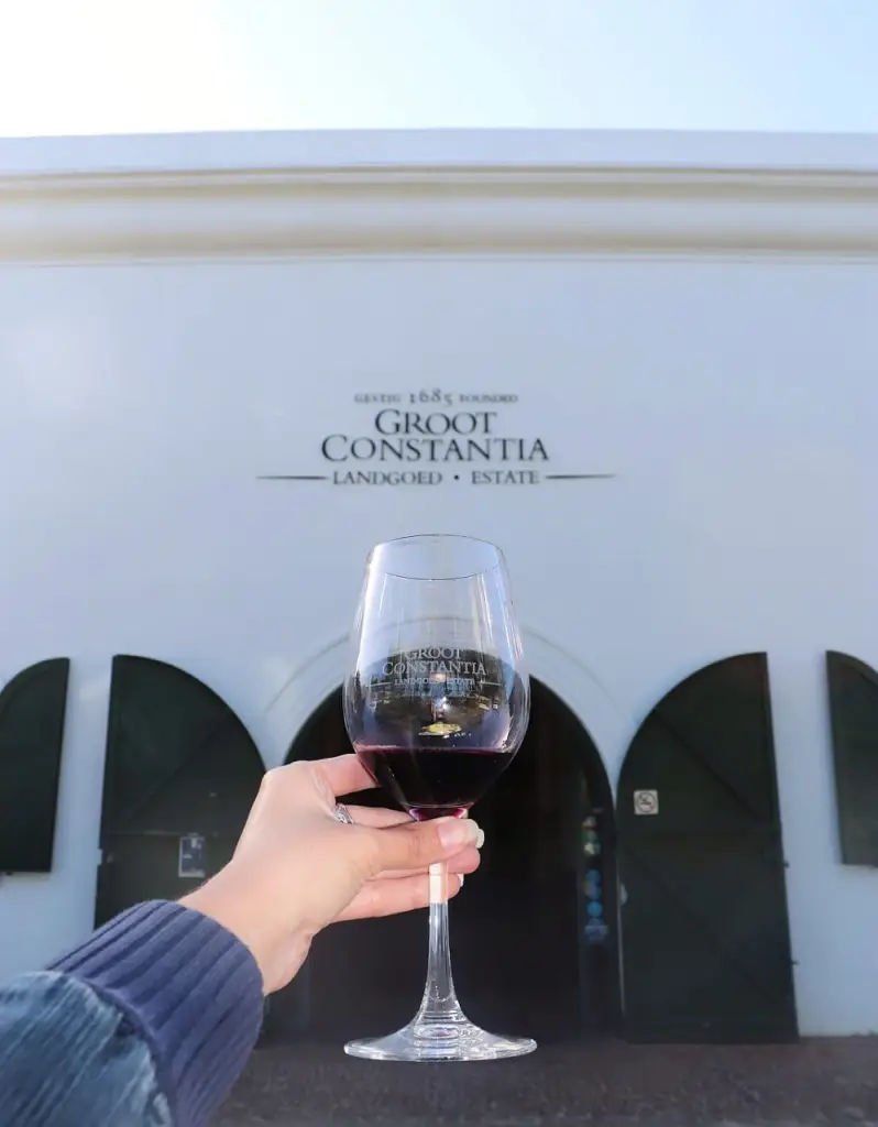 Vinho em Groot Constantia