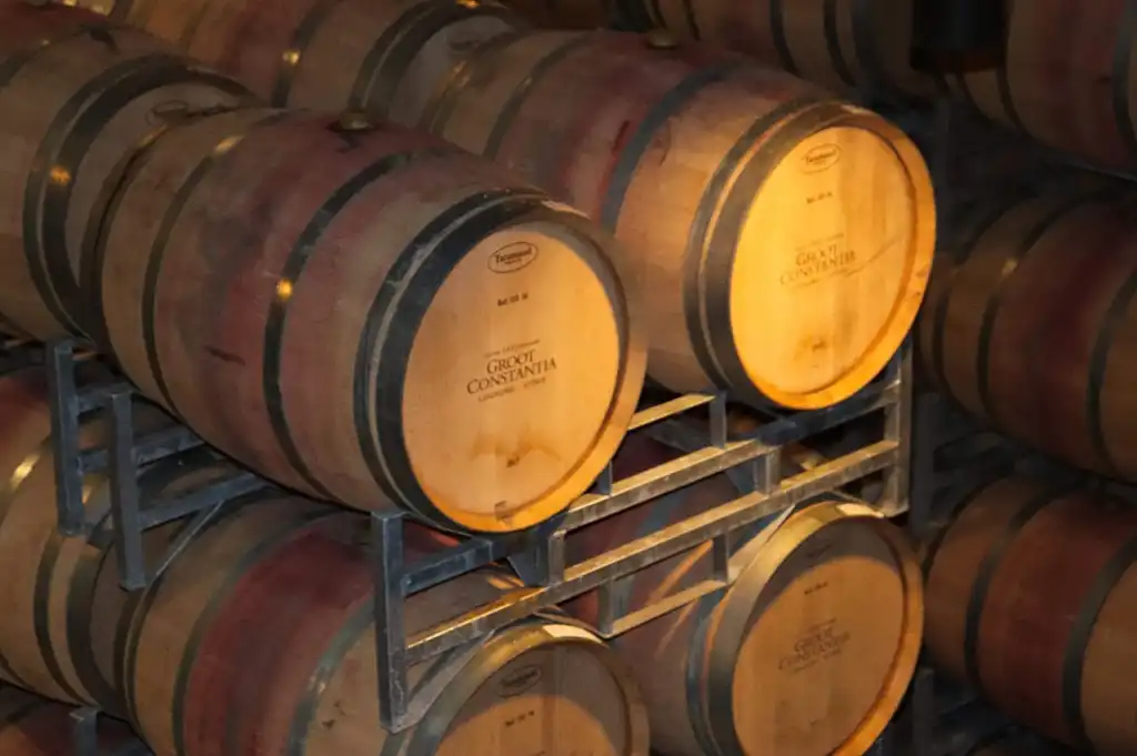 Barril de vinho em Groot Constantia